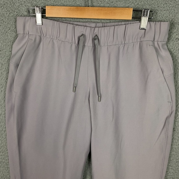 Lululemon On The Fly Jogger Women's 8 Silverscreen Drawstring Woven Travel Pants - Picture 2 of 10